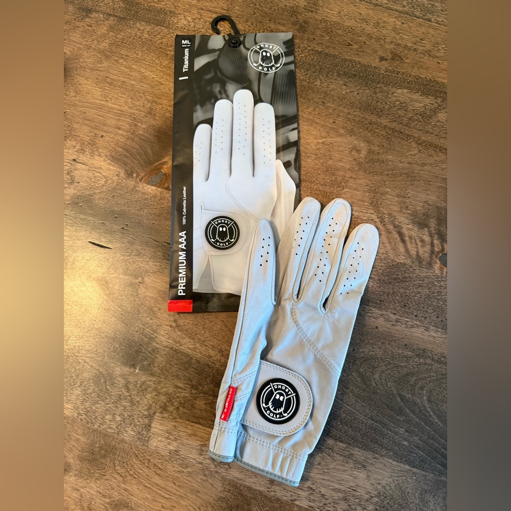 GHOST GOLF Mens’s Glove, Left Hand, Size M/L
